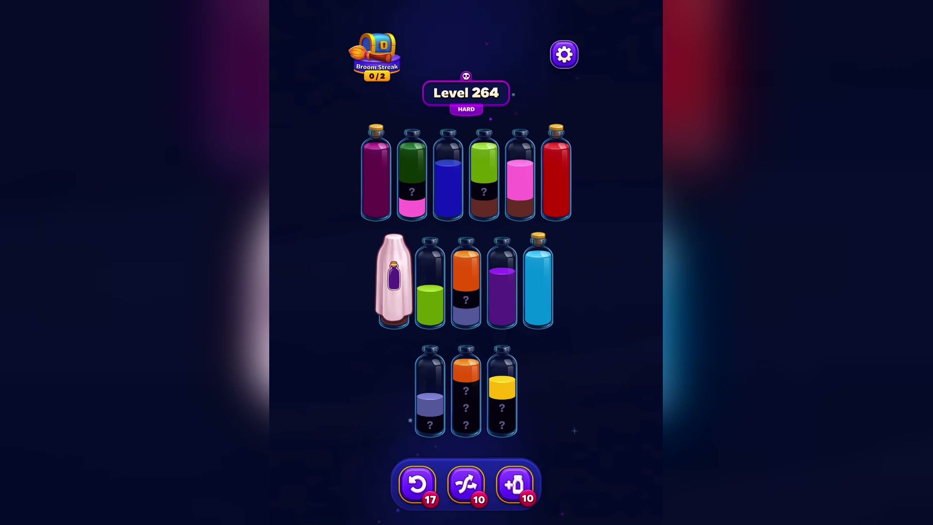 Complete the First Color to Gain an Empty Tube