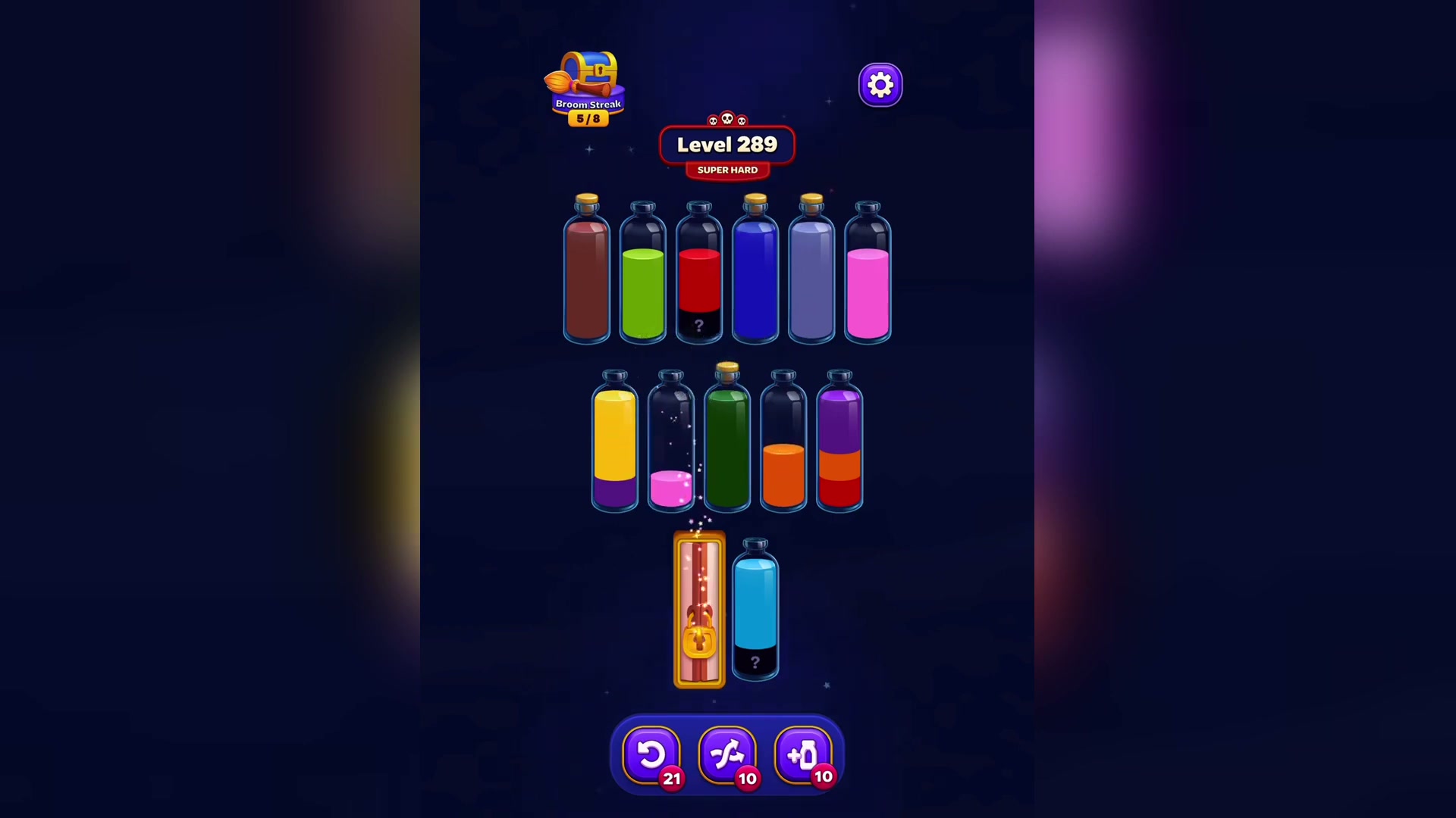 Create an Empty Tube by Sorting Red
