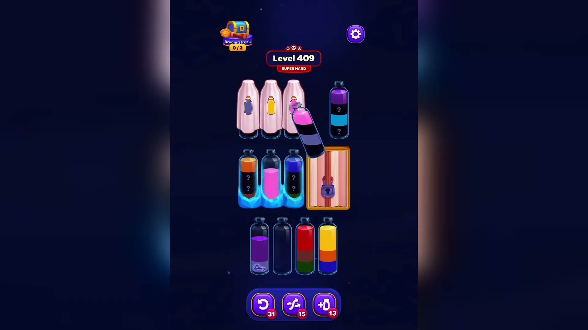 Freeing Trapped Colors for Second Unlock