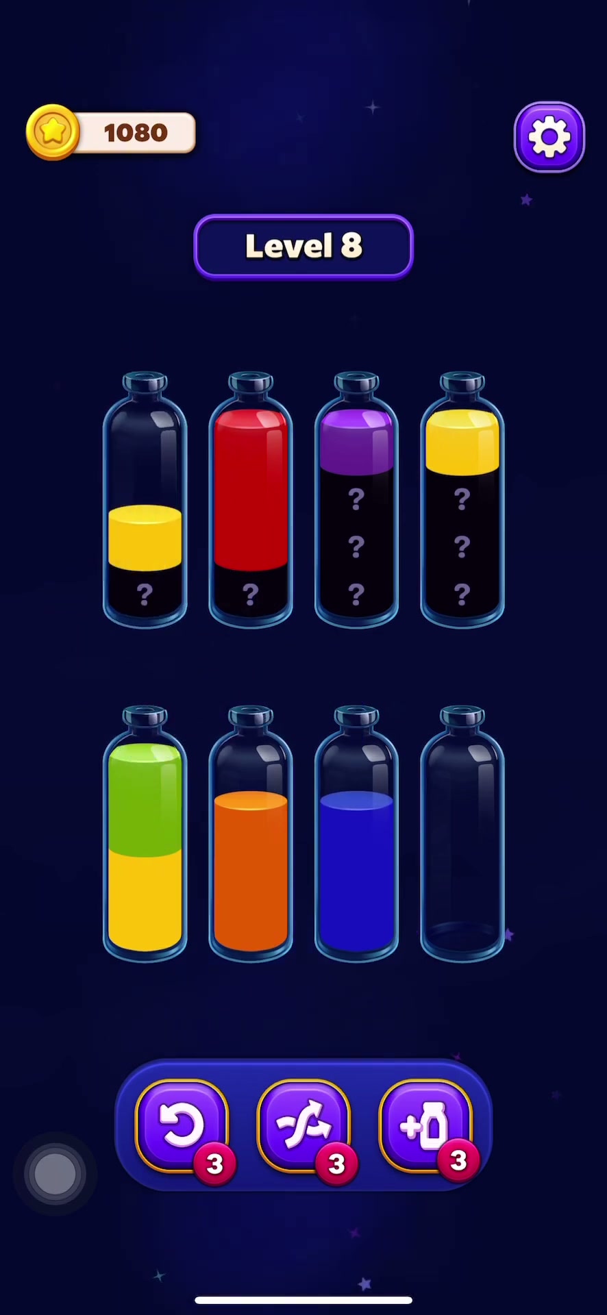 Consolidate Red to Reveal Bottoms