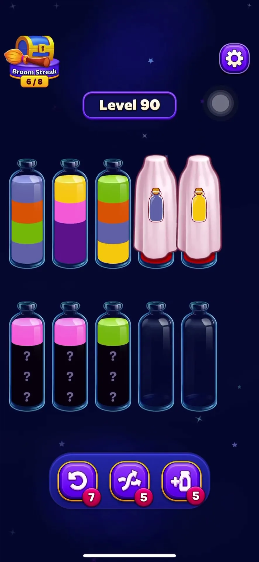 Clear Top Layers to Reveal Hidden Colors