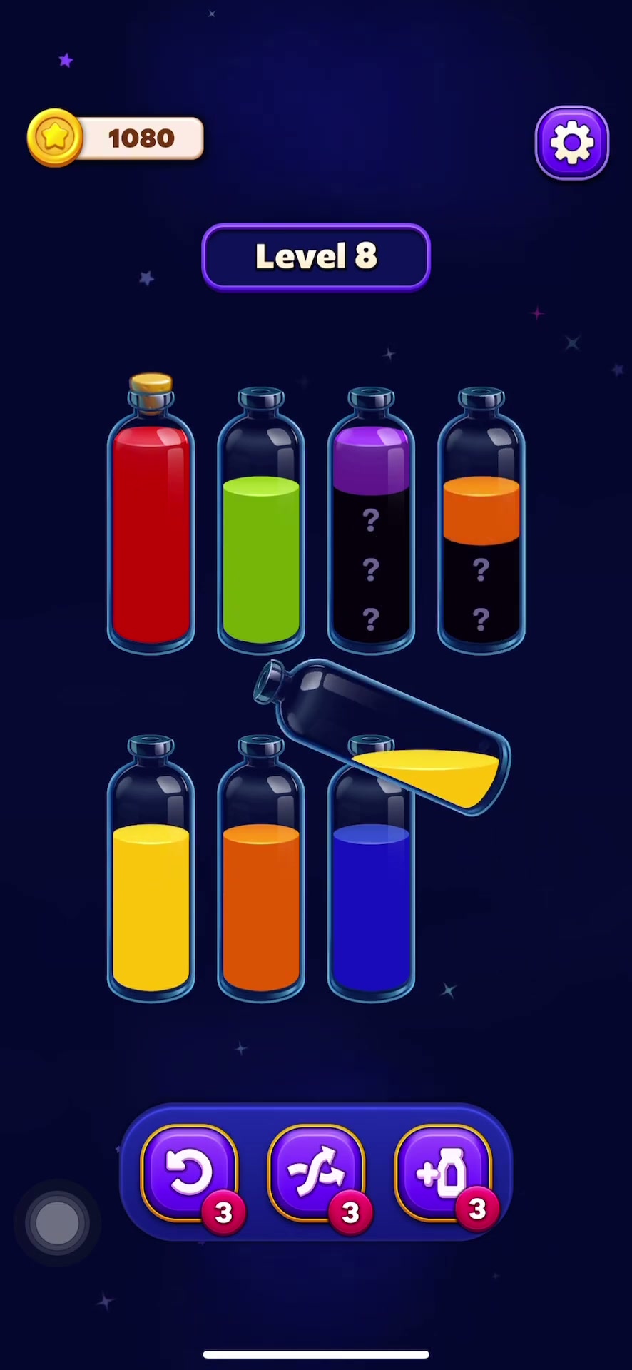 Clear Orange to Unlock the Board