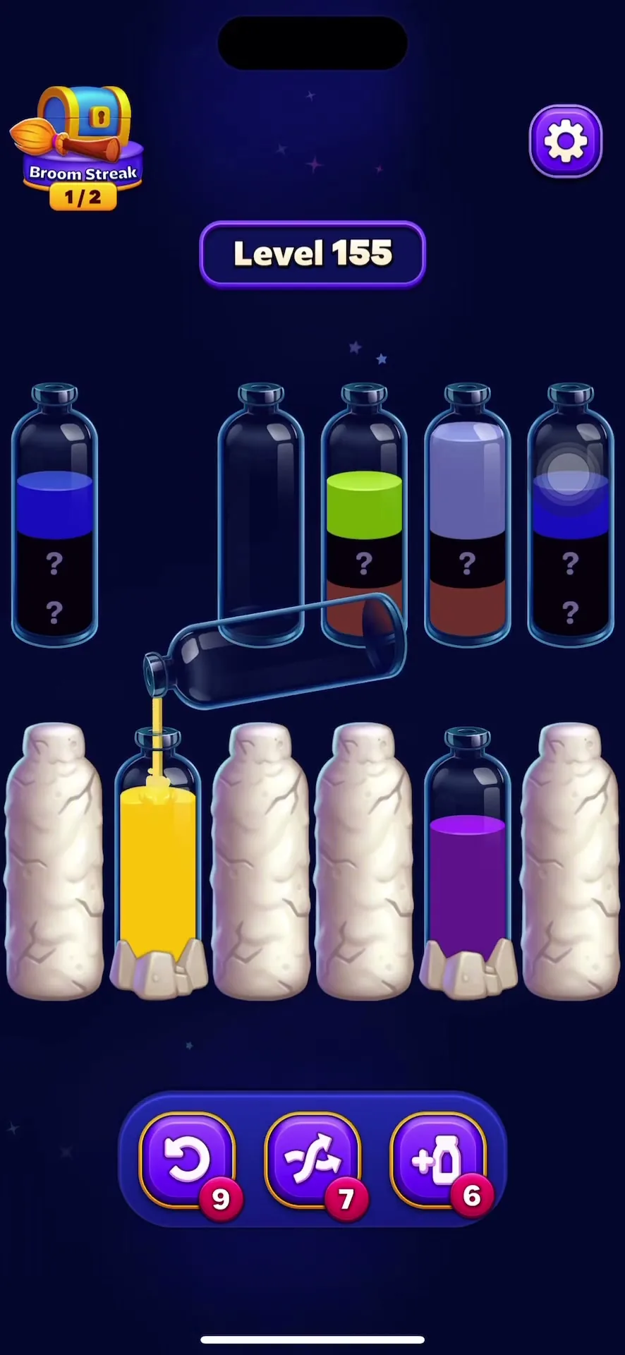 Manage Stone-Covered Bottles