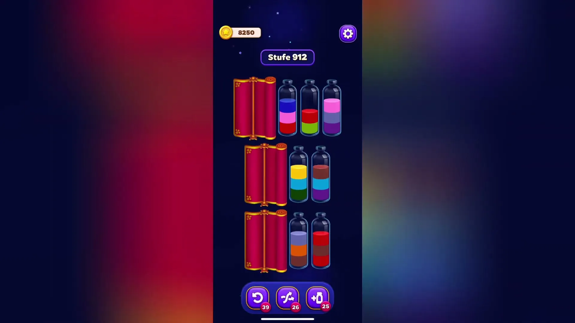 Clear the Red and Pink layers