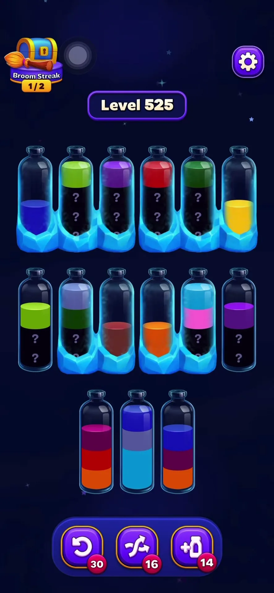 Clear the Top Row Layers