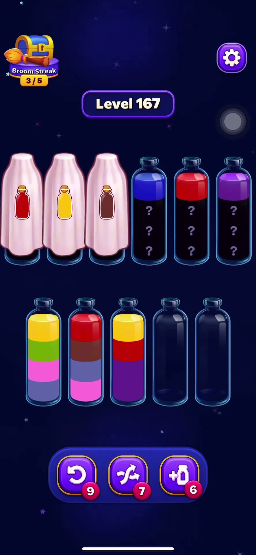 Clear Top Layers to Reveal Hidden Colors