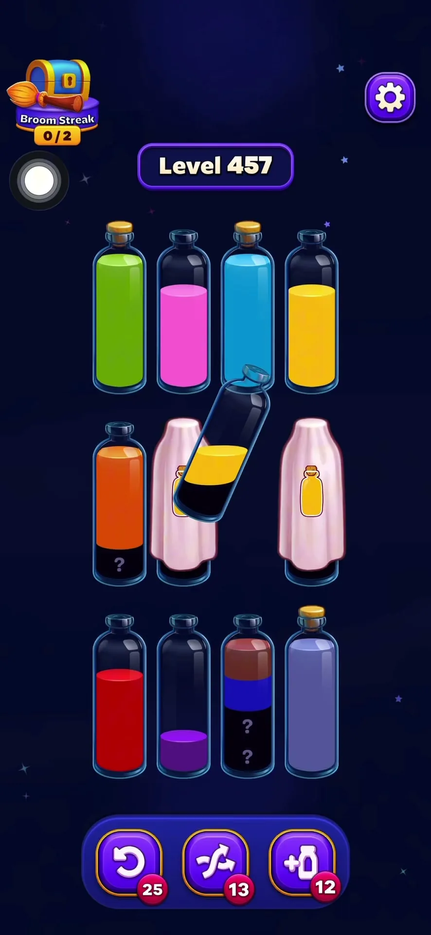 Clear the Yellow and Green Tubes