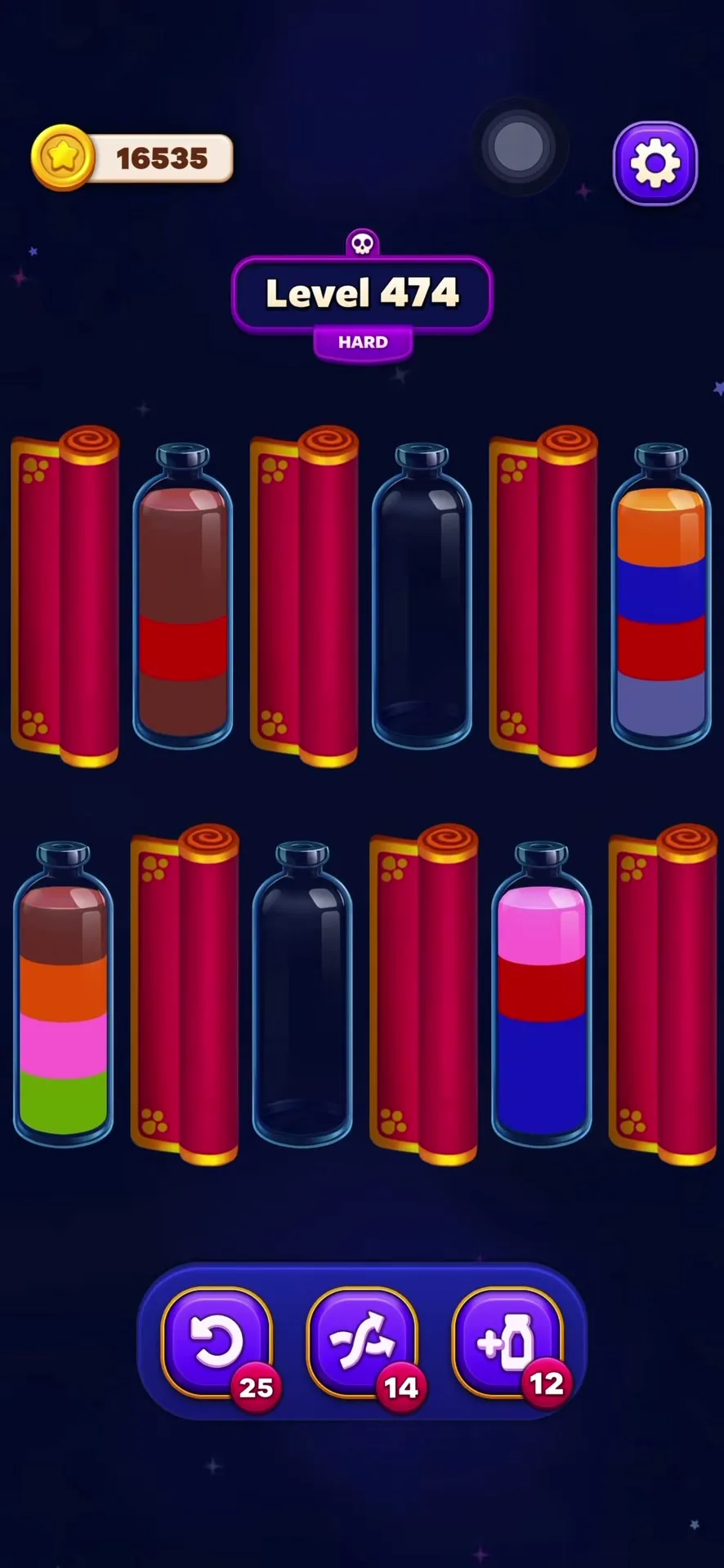 Consolidate Brown to Reveal Scrolls