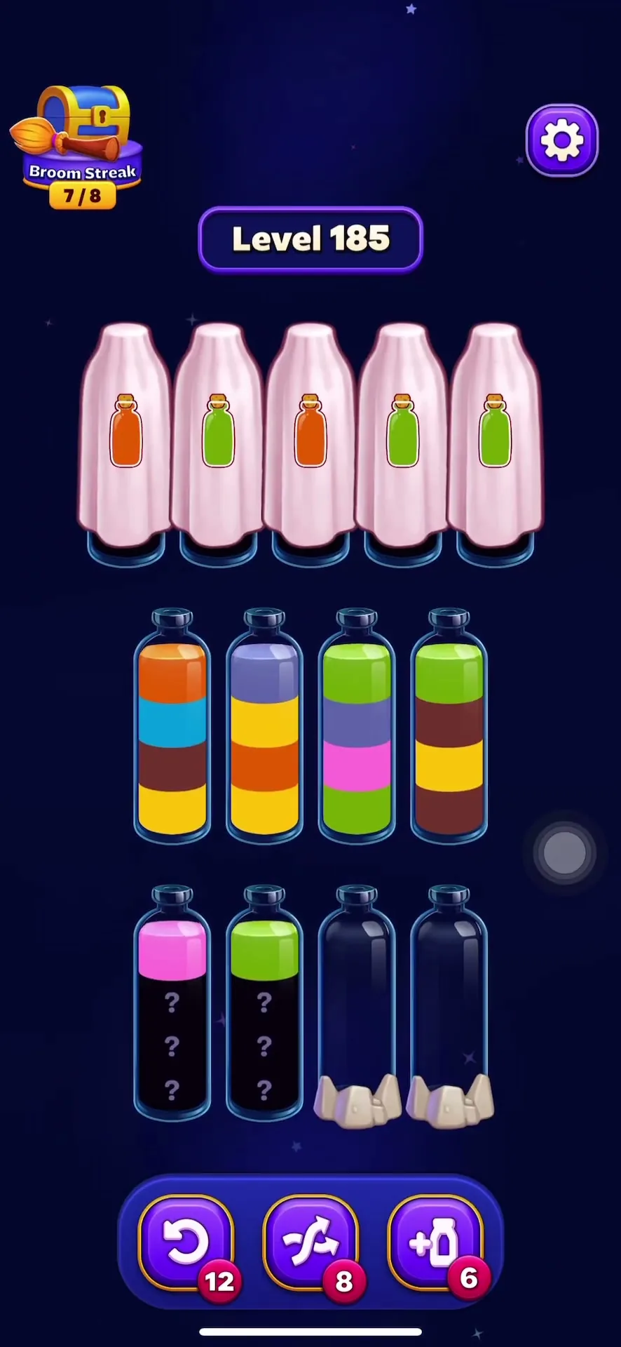 Clear the Middle Row First
