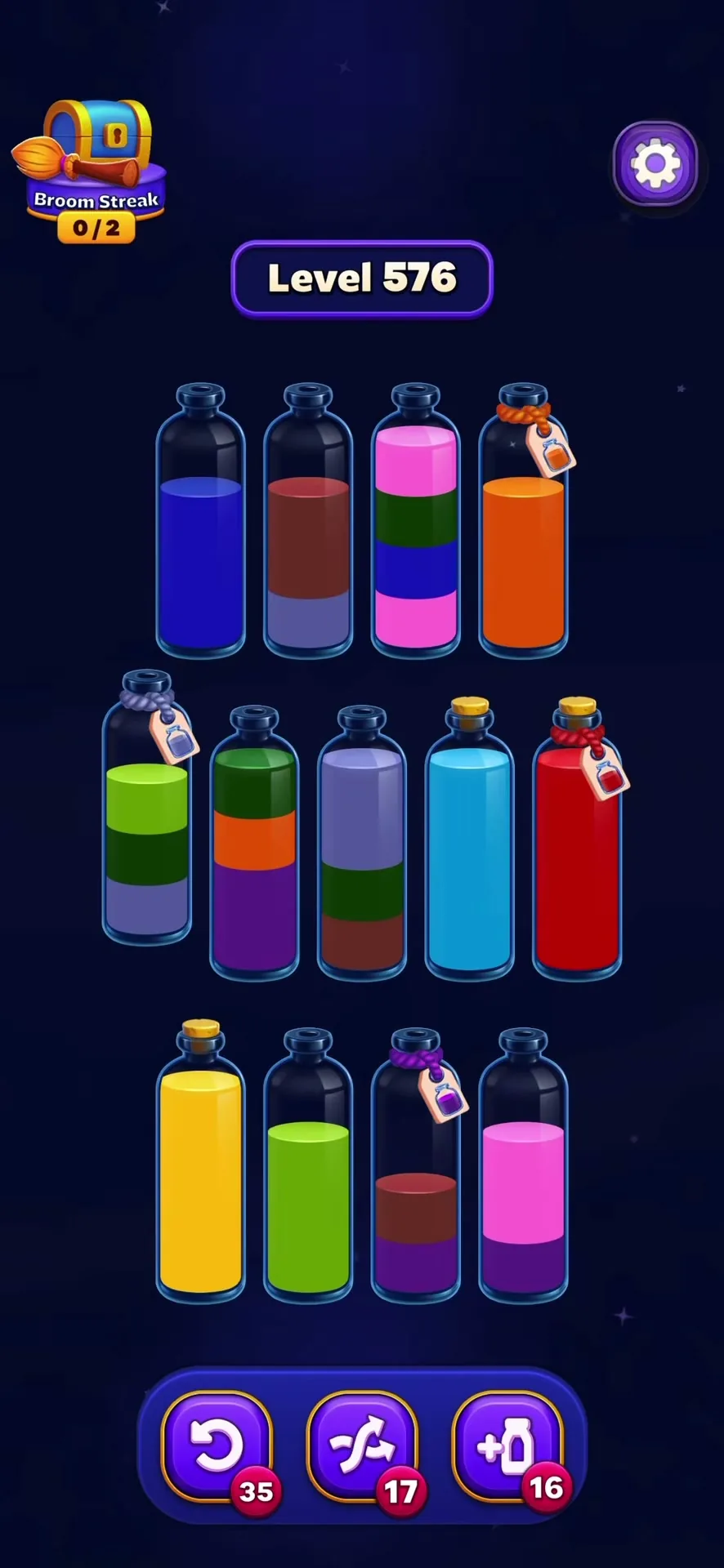 Completing the Green Bottle
