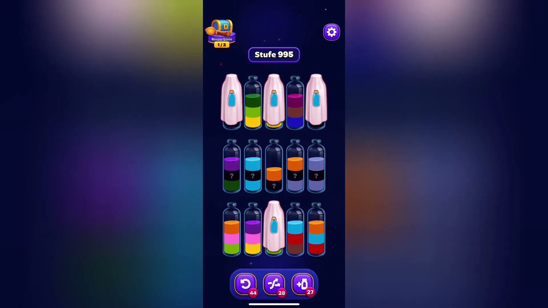 Clear Top Layers to Reveal Hidden Colors