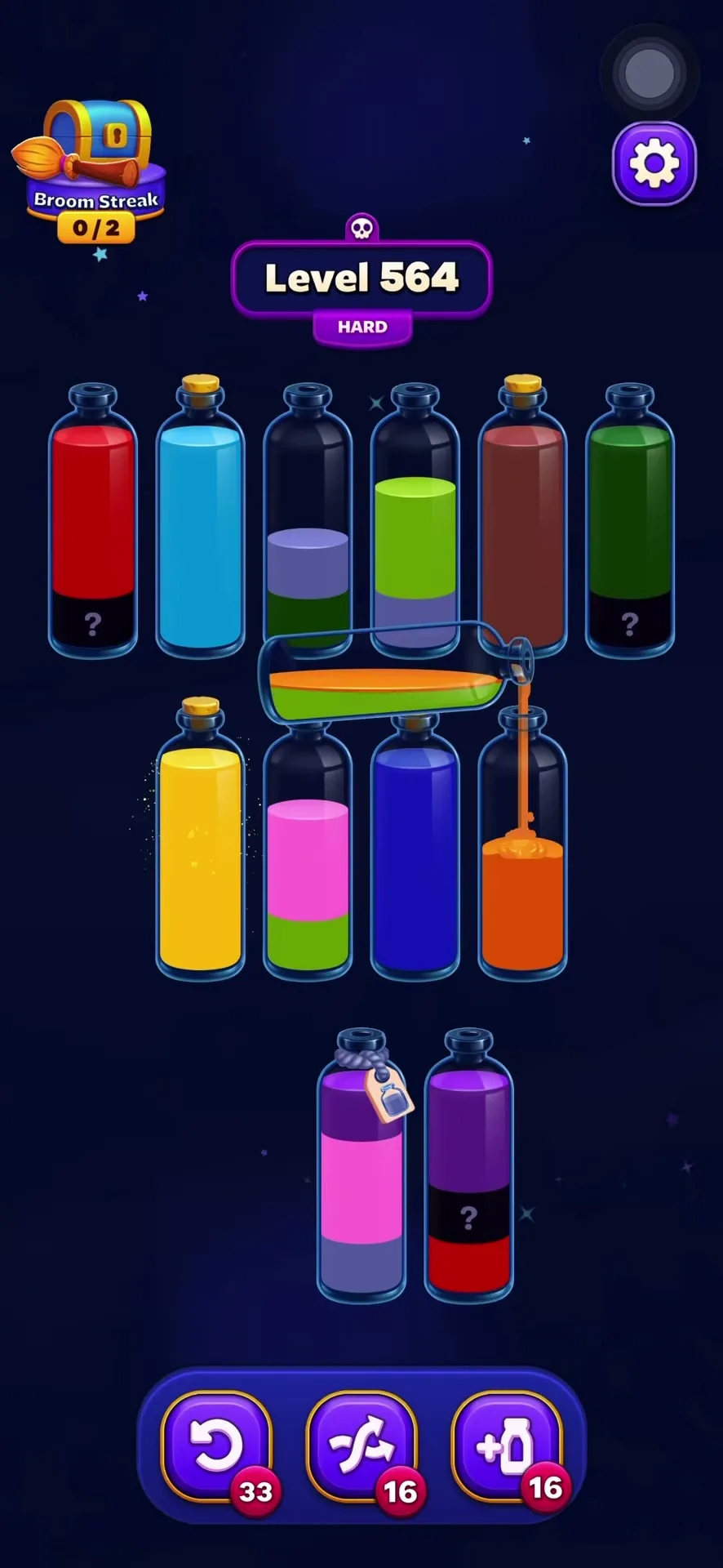 Consolidating the Bottom Row