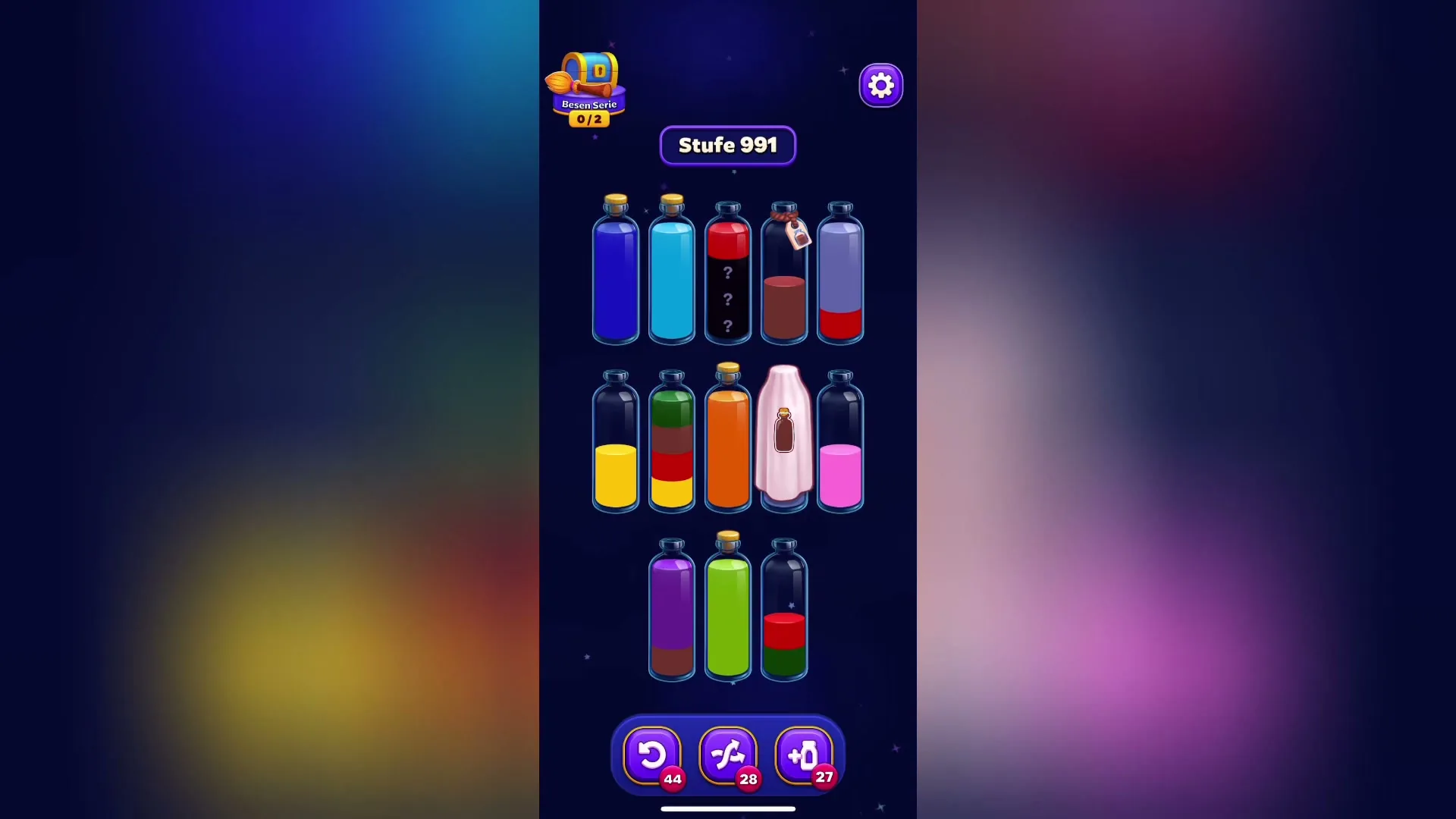 Clear the Dark Blue Tube