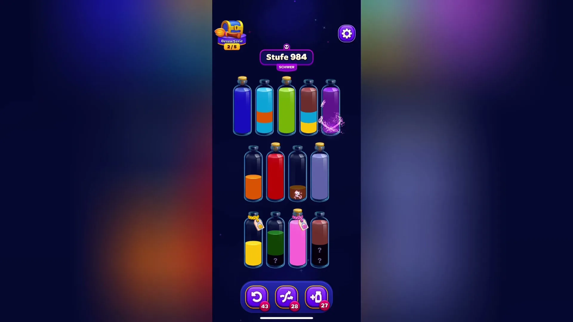 Clear the Purple and Blue