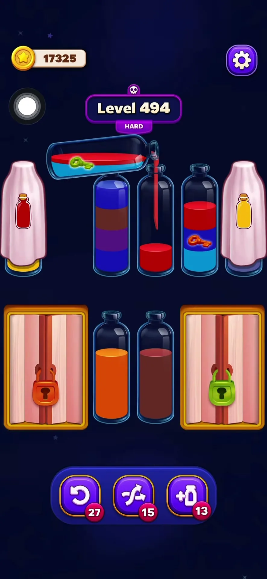Unlock the Red and Green Tubes