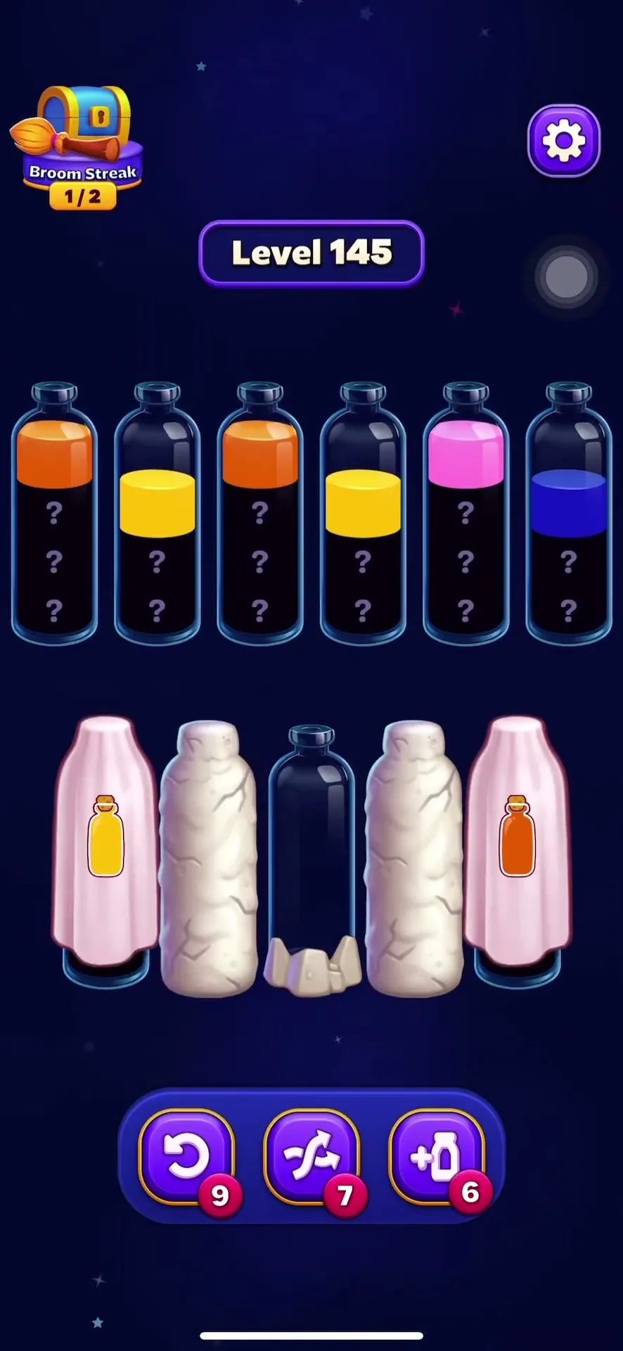 Clear Top Row Space