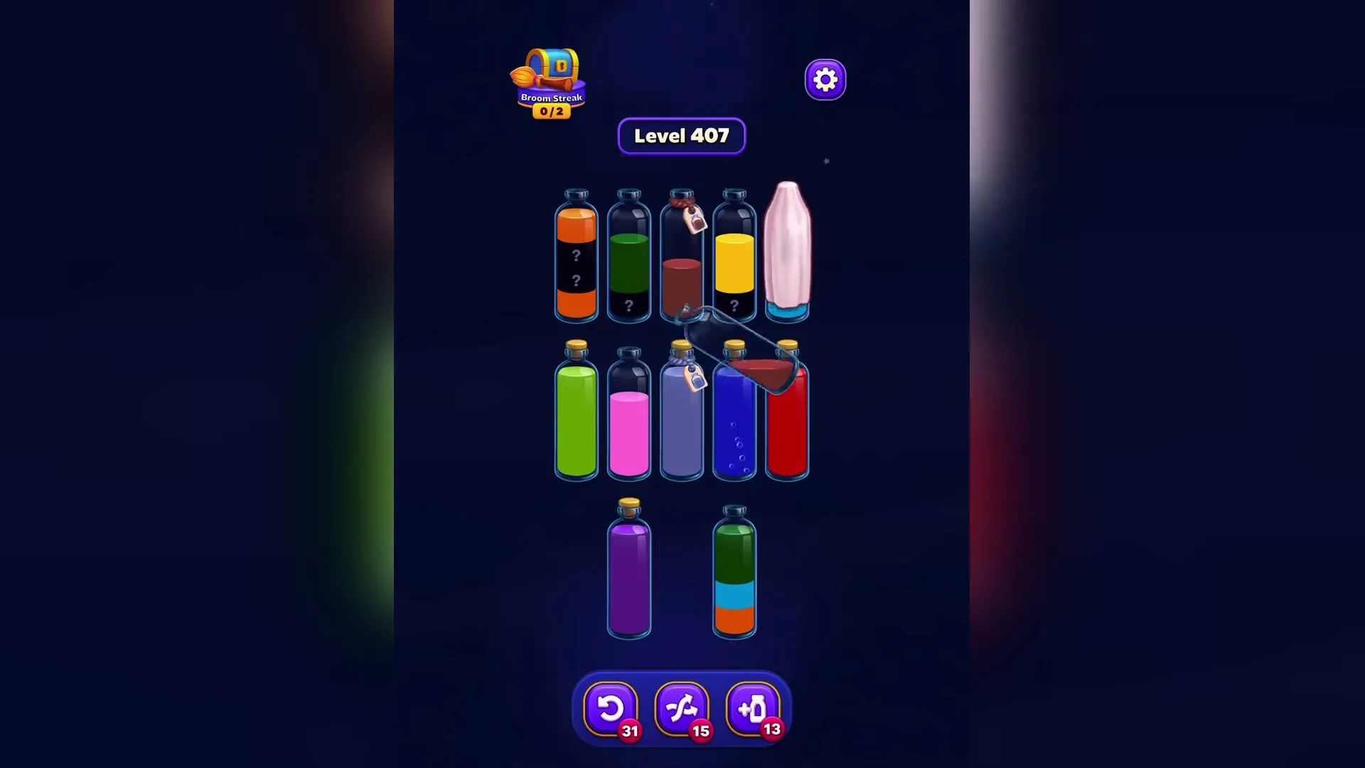 Clear the Dark Blue Tube