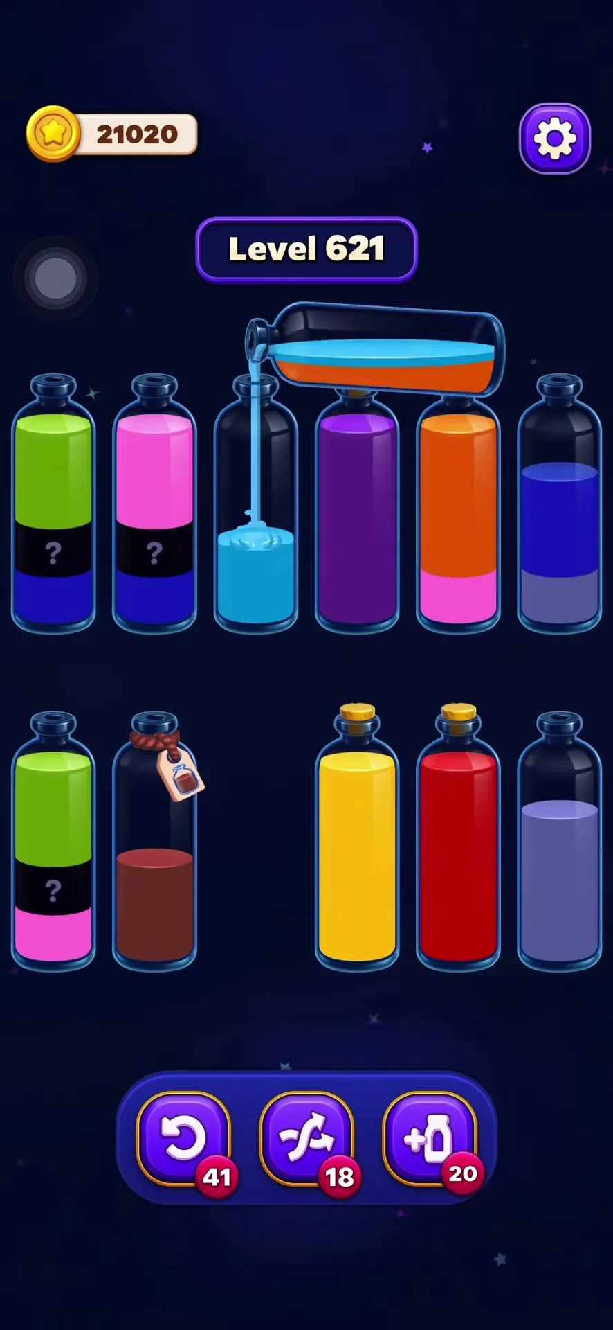 Consolidate the Orange Liquid