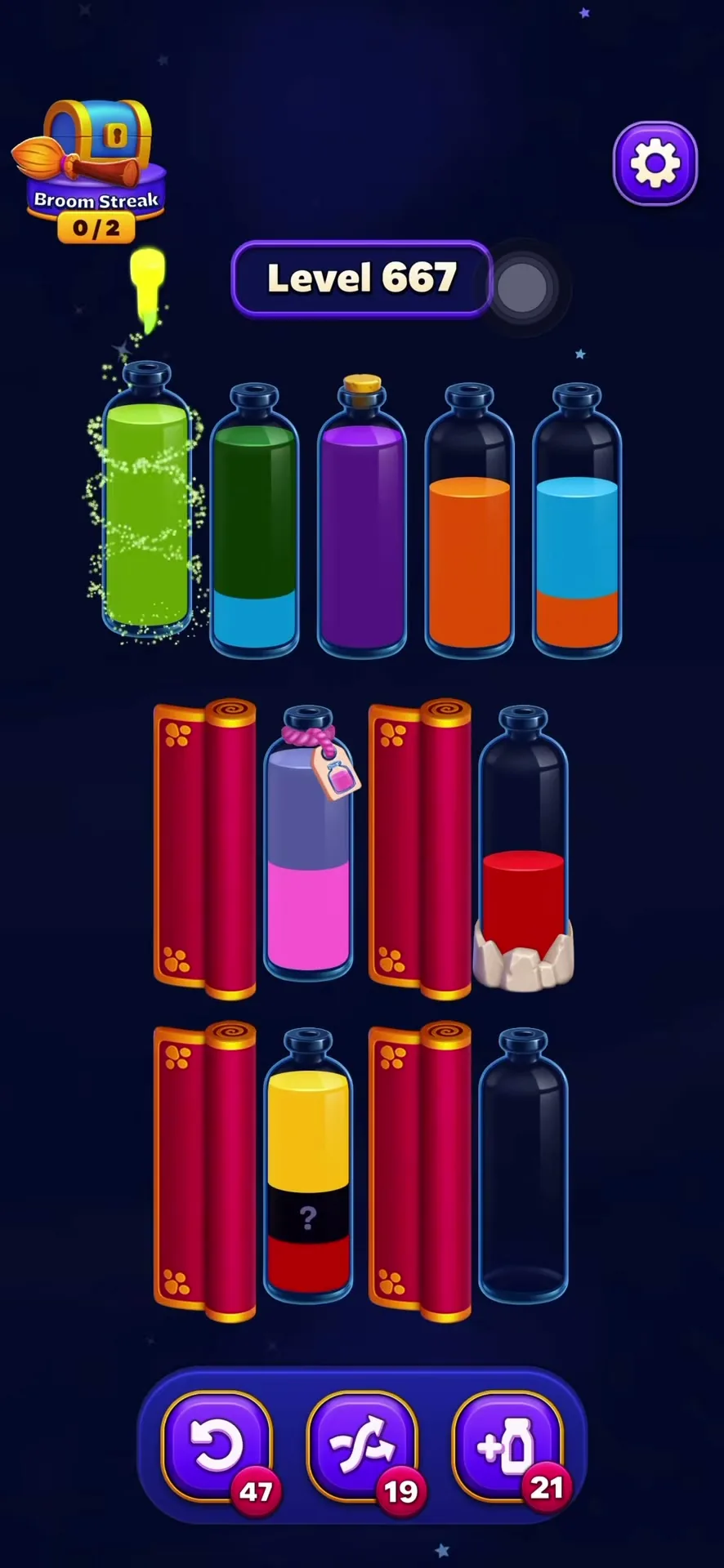 Manage Hidden Scrolls
