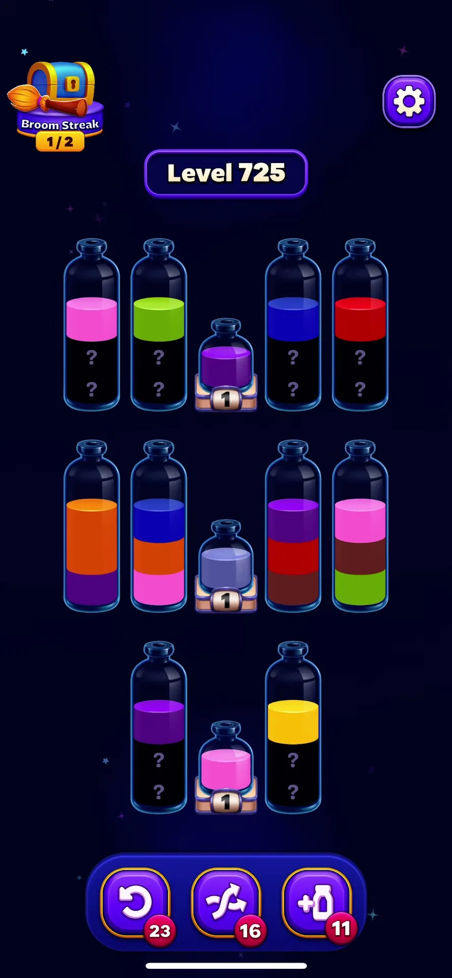 Clear the Top-Left Tube