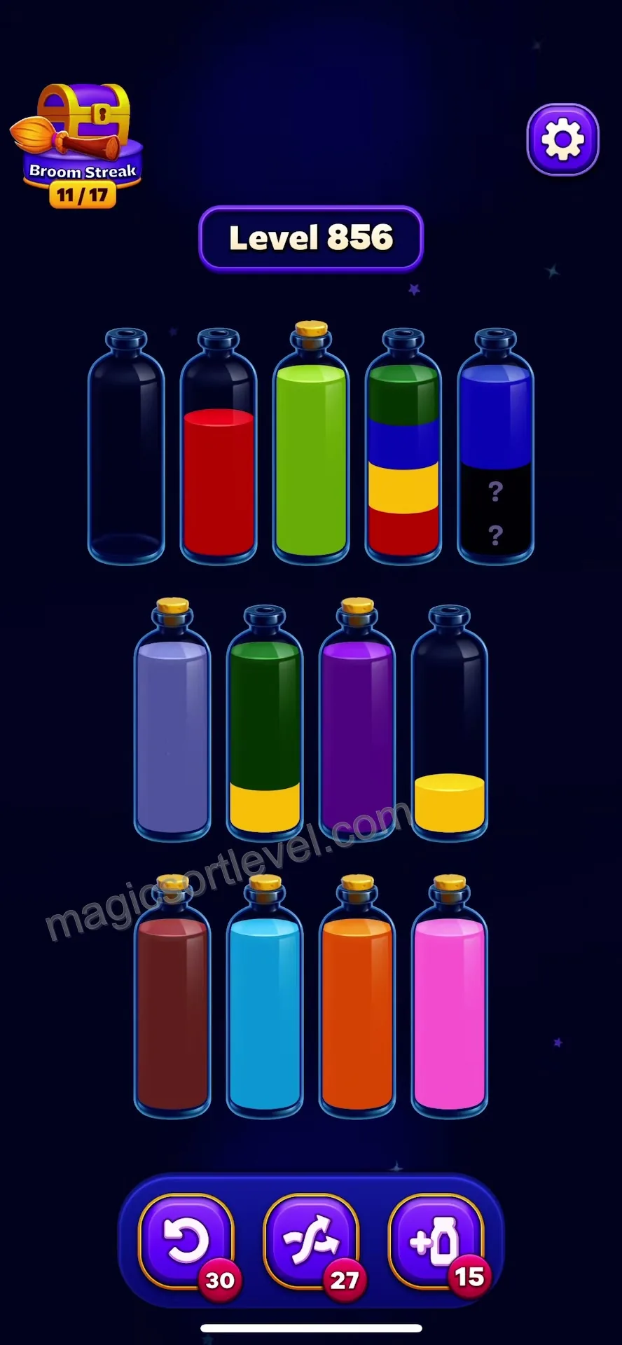 Empty the Multi-Colored Tube