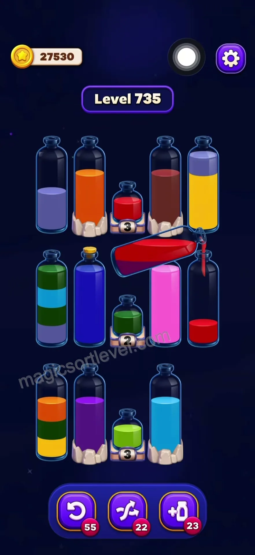 Consolidate Red to Free Purple