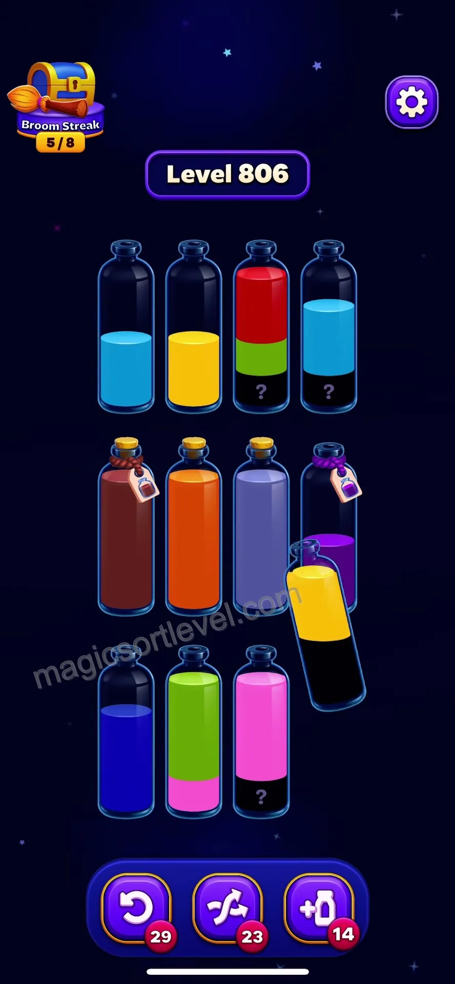 Consolidate Yellow to Free Space