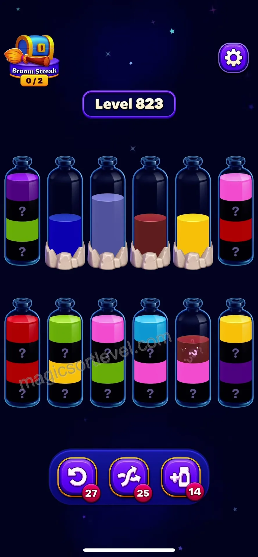 Clear the Top-Right Pink
