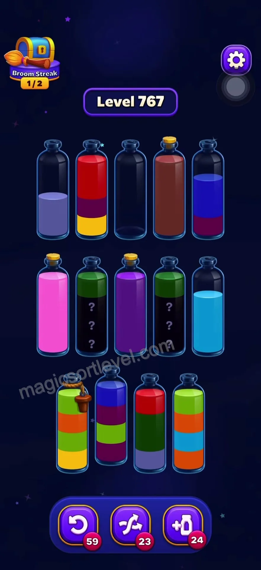 Unraveling the Tied Bottles