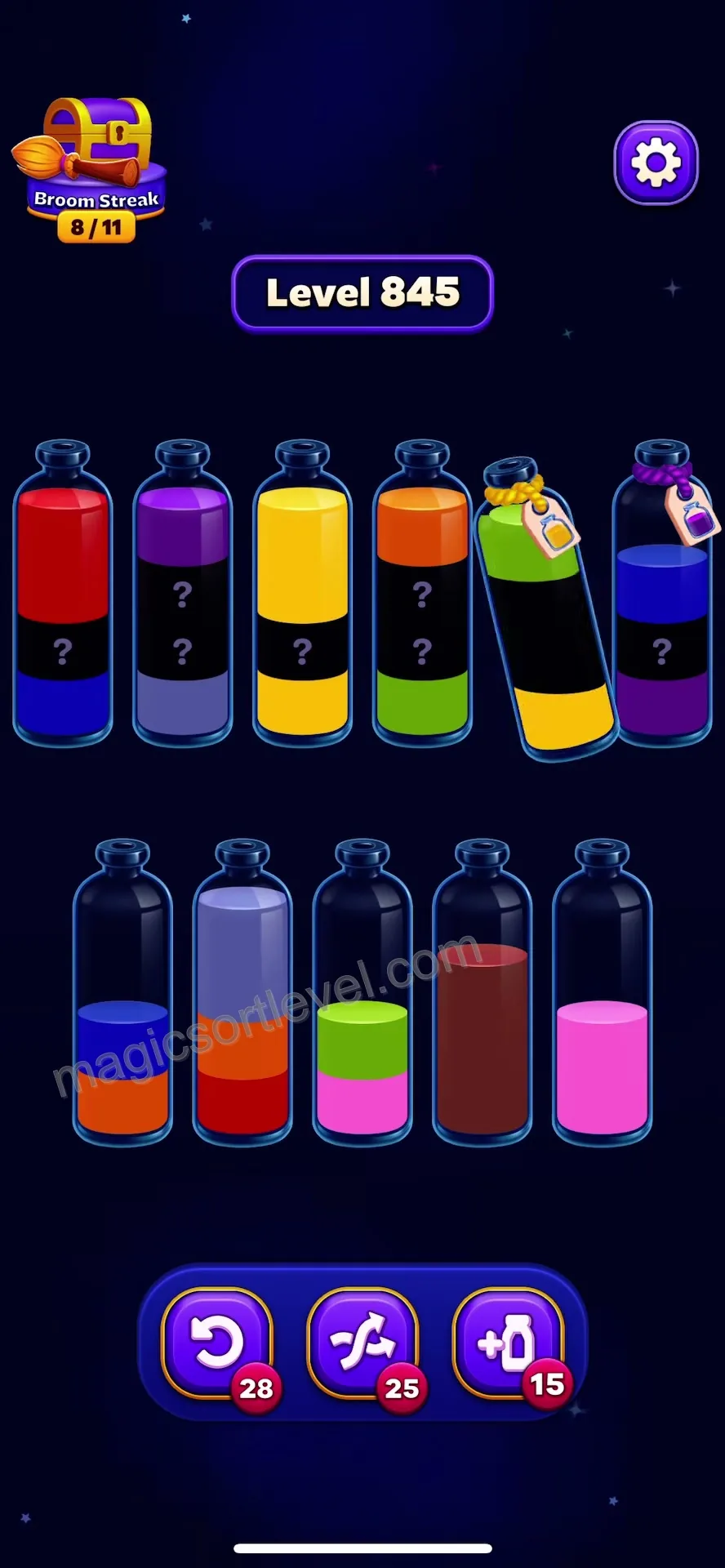 Reveal Hidden Top-Row Colors