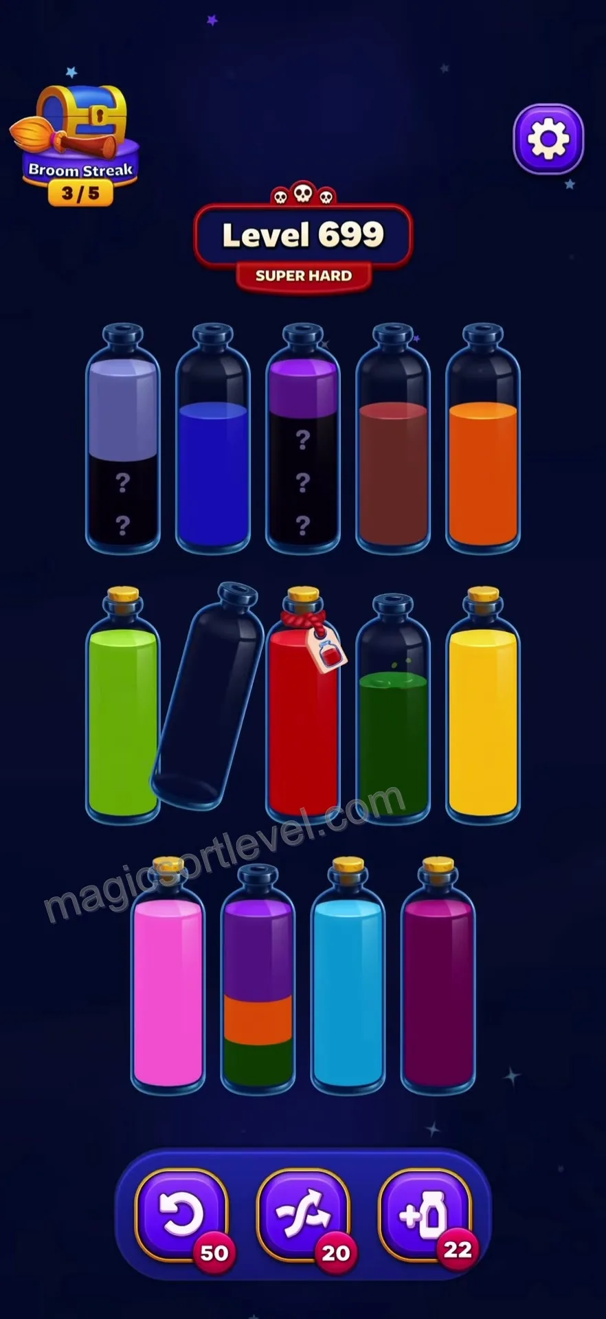 Reveal Hidden Bottles