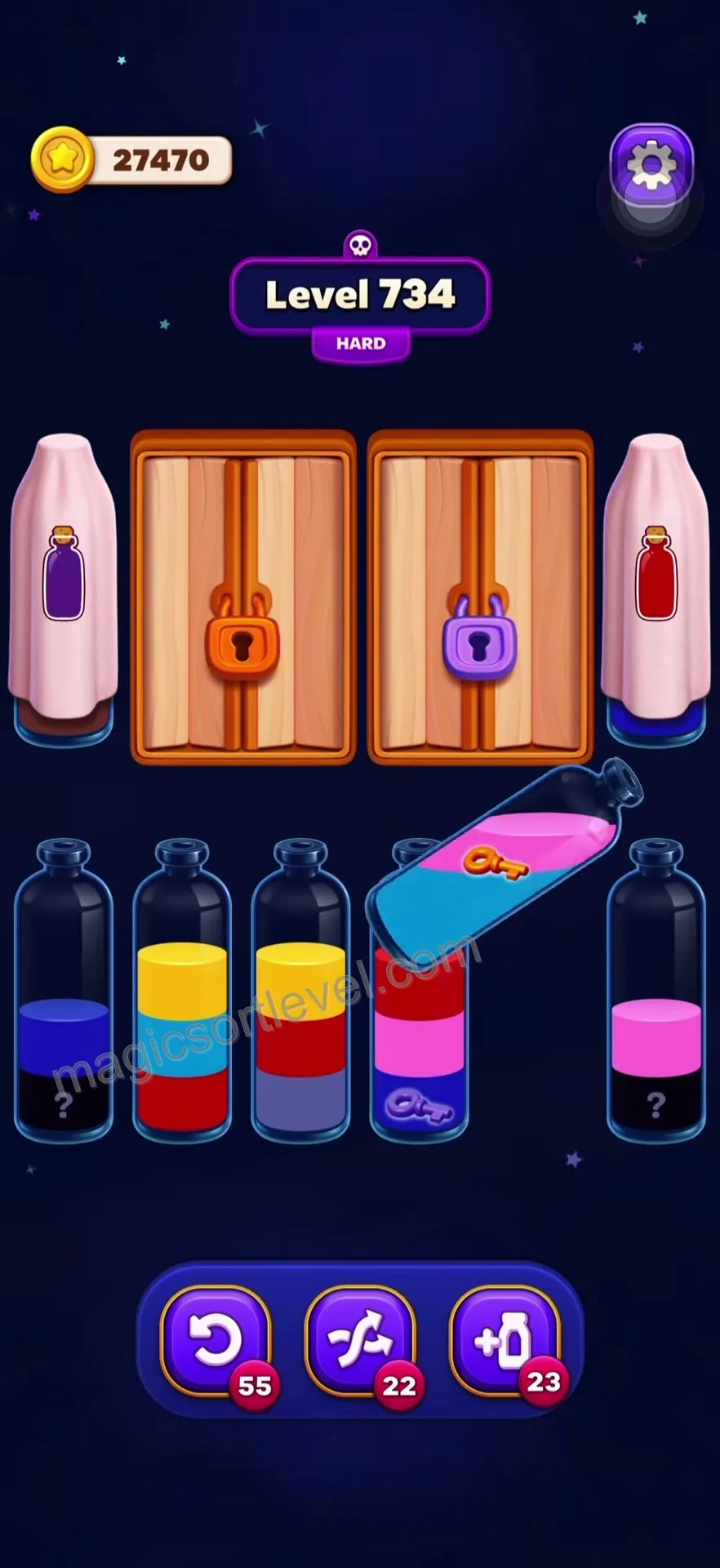 Unlock the Purple Lock First