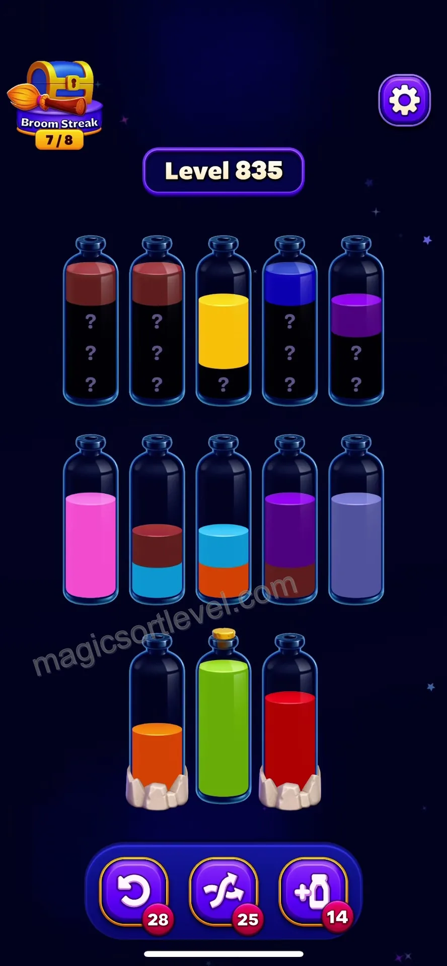 Reveal hidden colors systematically