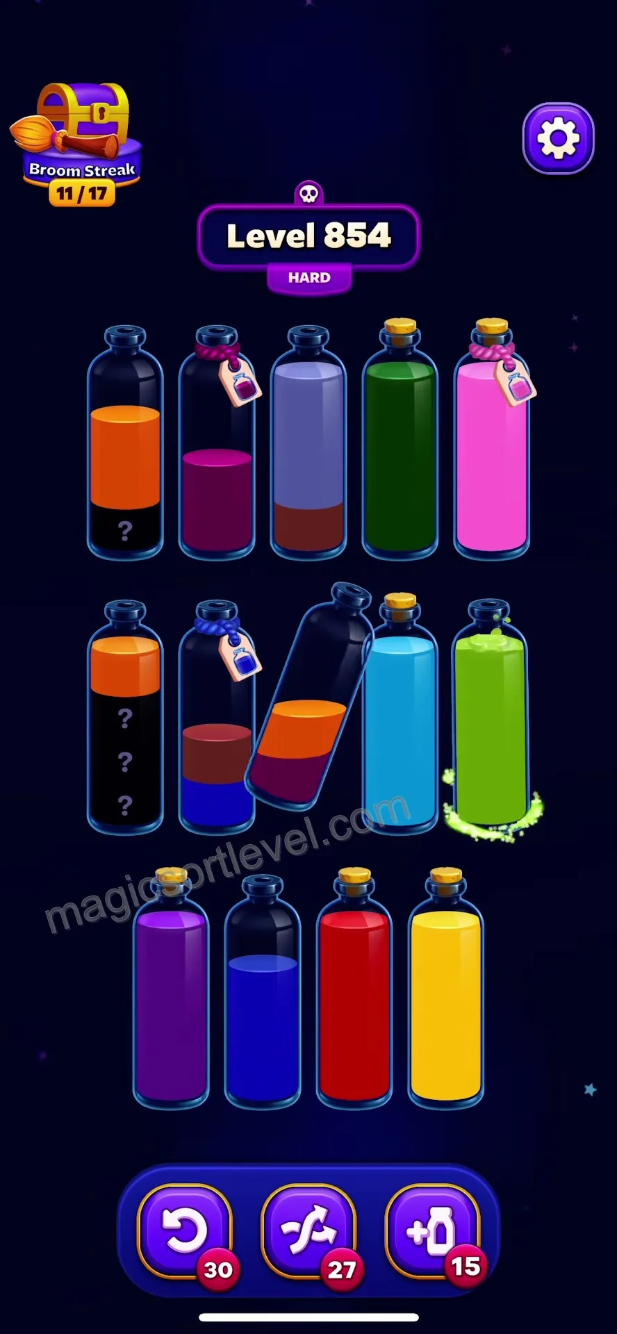 Clear the Green Tube to Free Space
