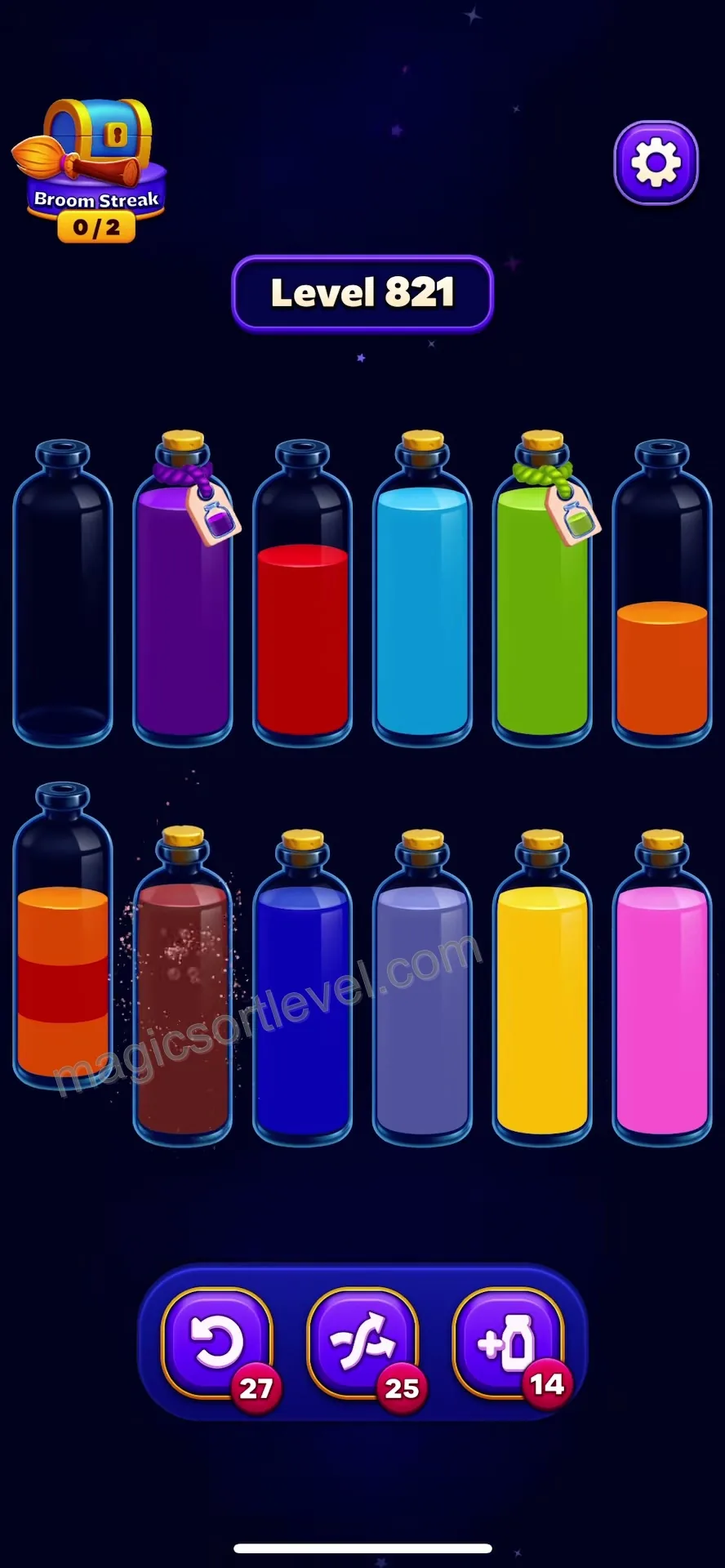 Sort the Left Cabinet's Multi-Color Tube