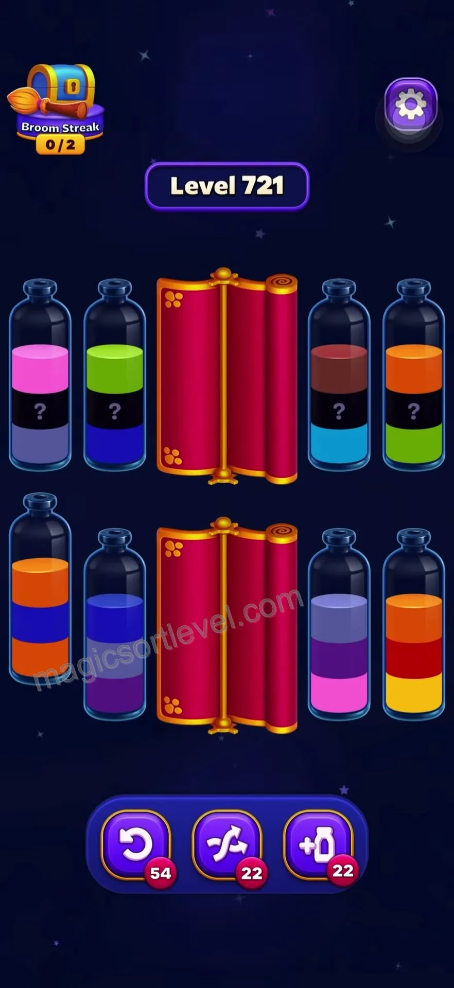 Prioritize Orange to Open the Scroll
