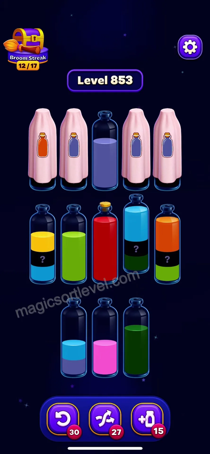 Distribute Blue and Green to Bottom Tubes