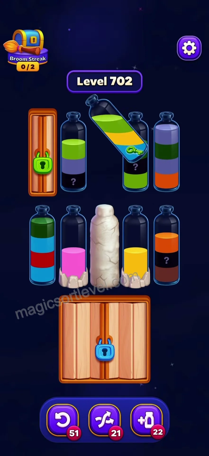 Retrieve the Green Key First