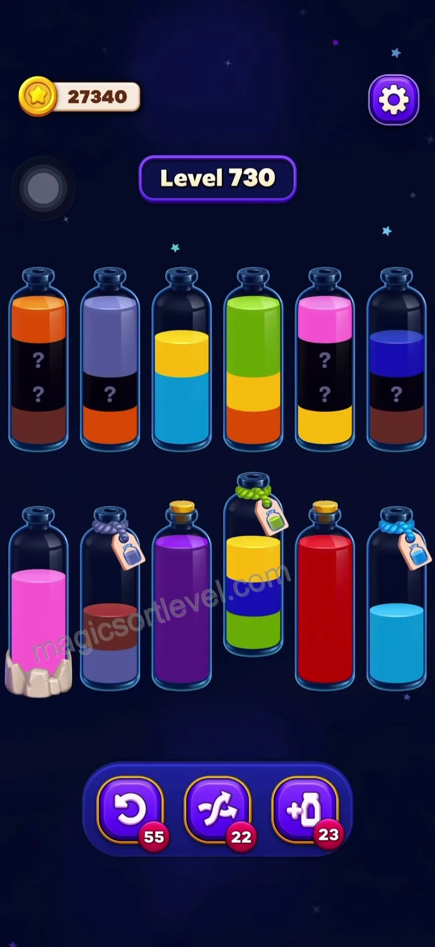 Emptying the Mixed Tube