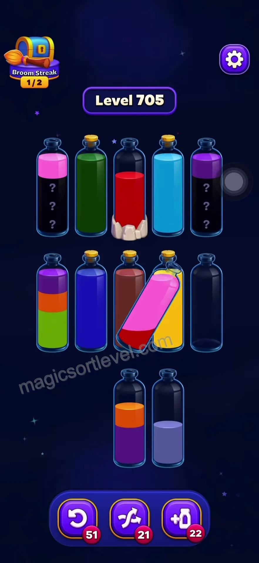 Isolate Pink and Red