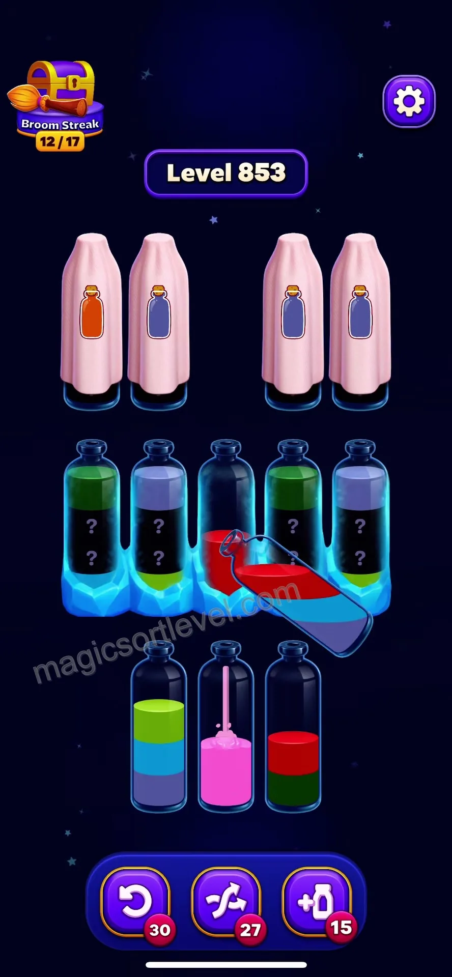 Complete the Red Bottle First