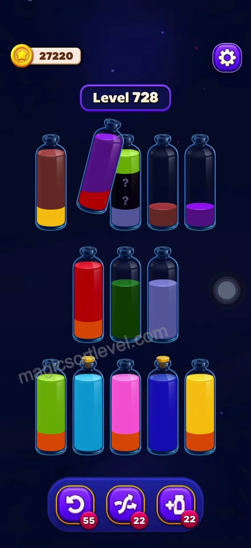 Complete Purple to Start Chain Reaction