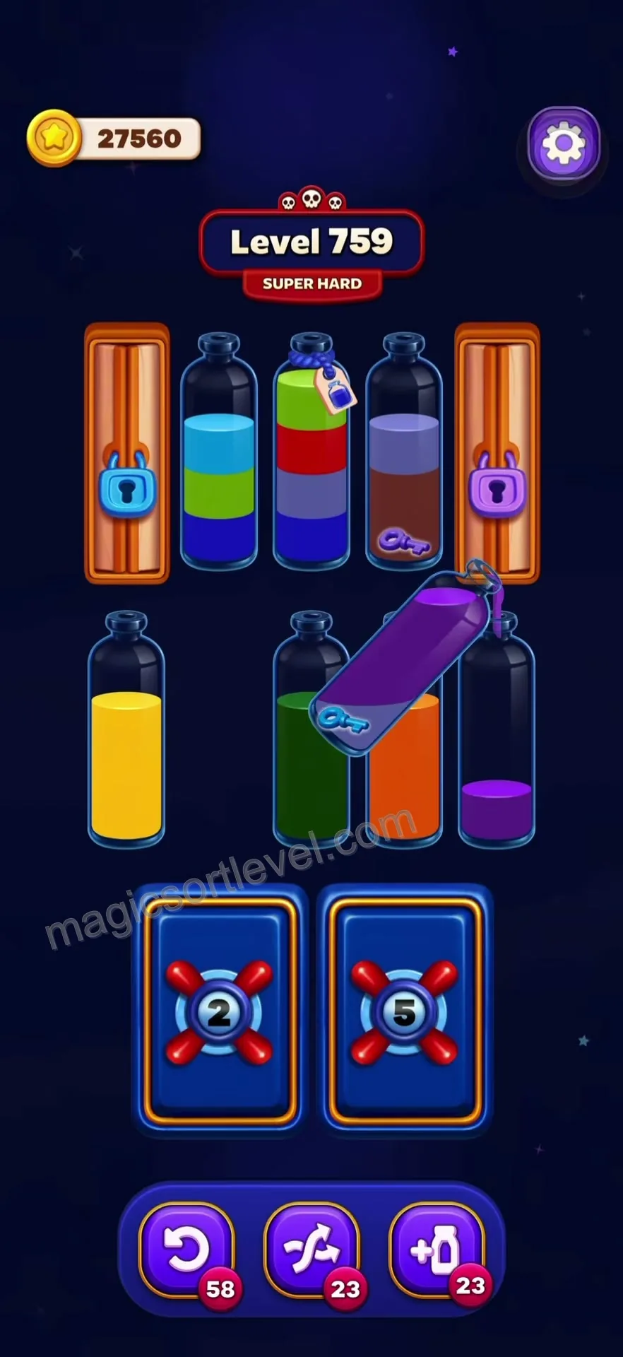 Manage Keys and Blind Tubes