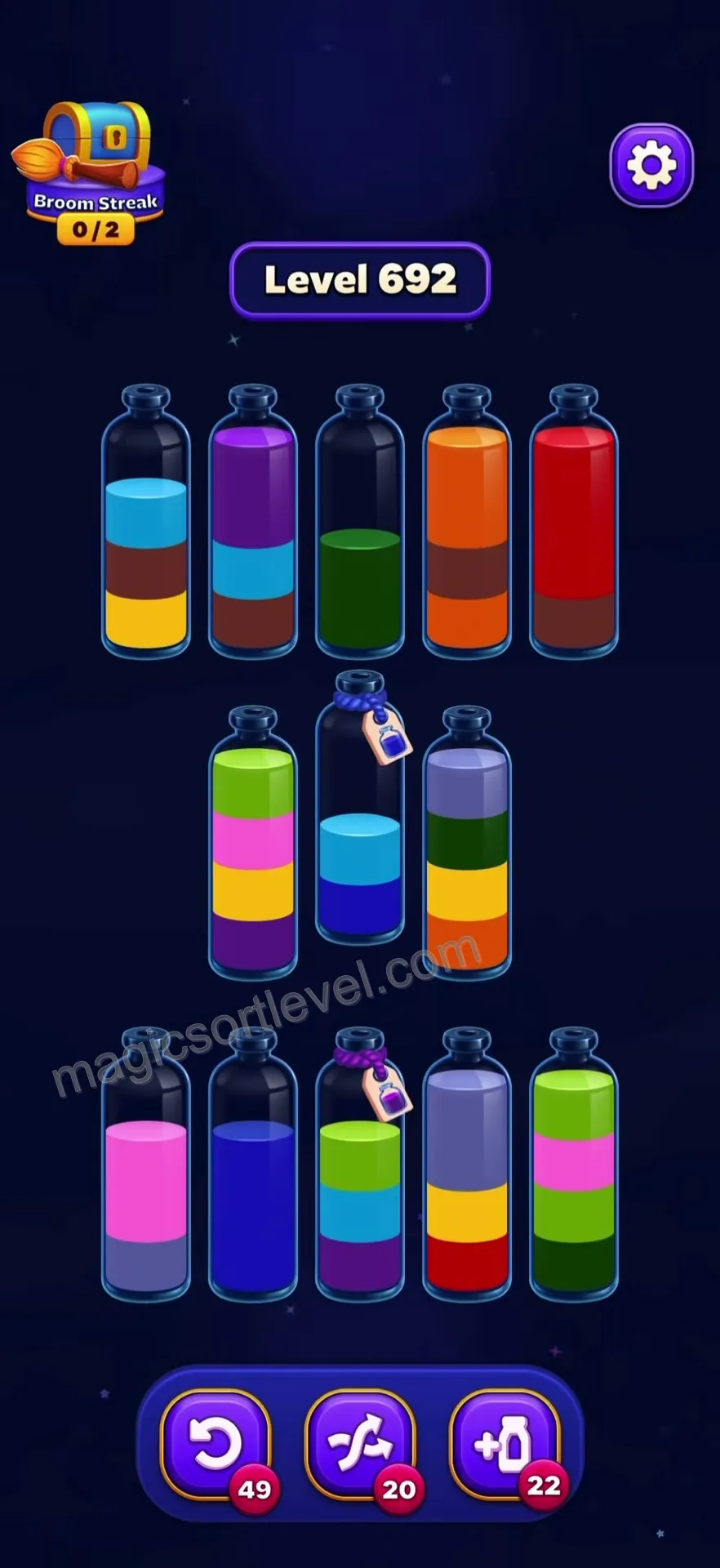 Consolidate the Blue Liquid