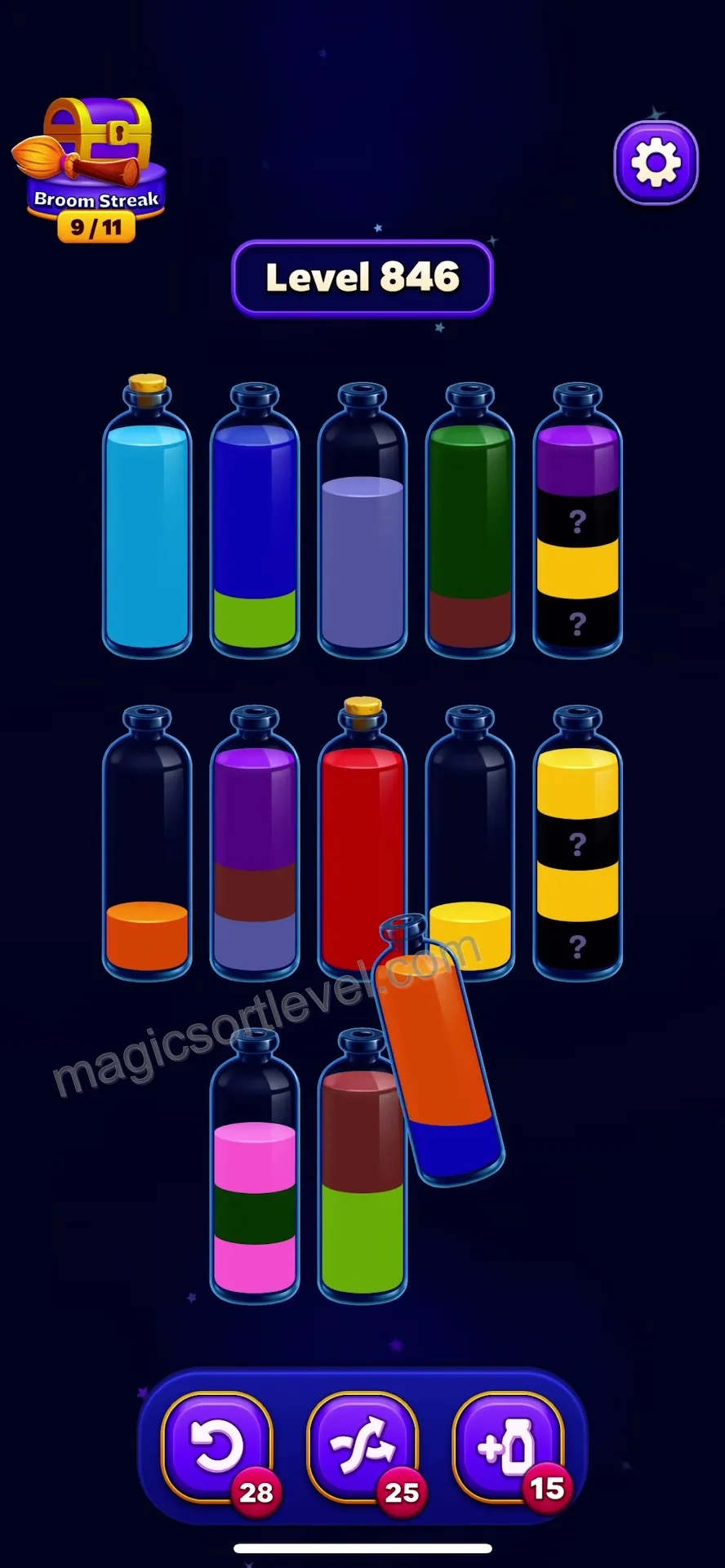 Clear Orange and Blue to Free Tubes