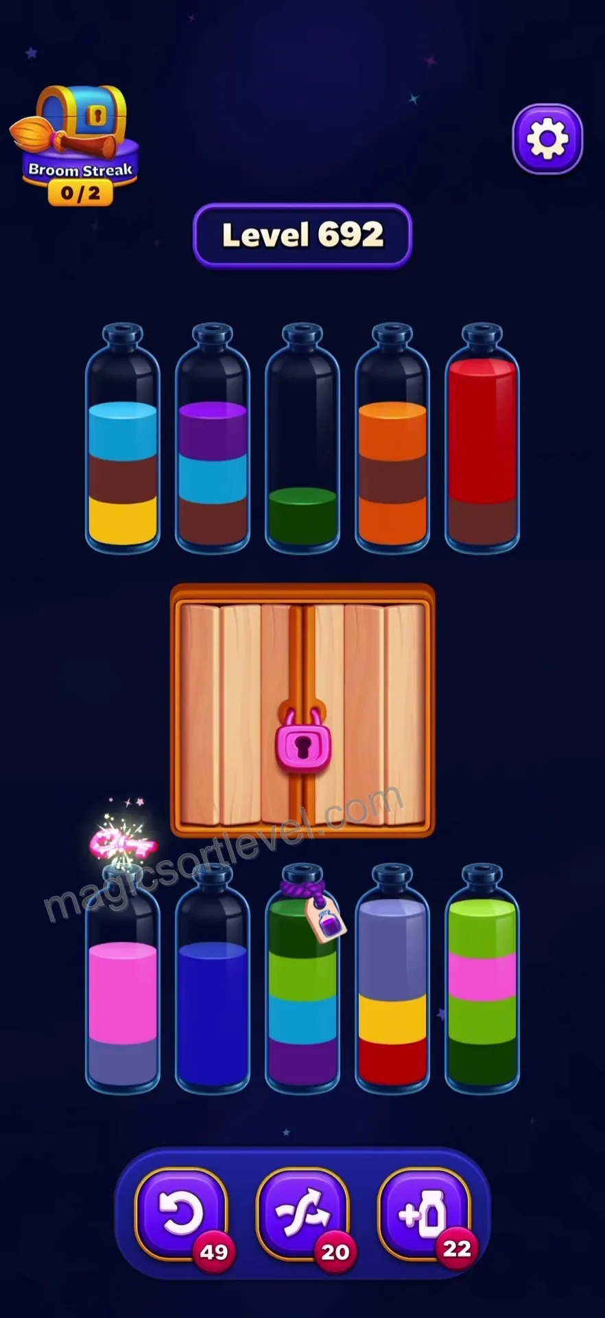 Unlock the Middle Compartment