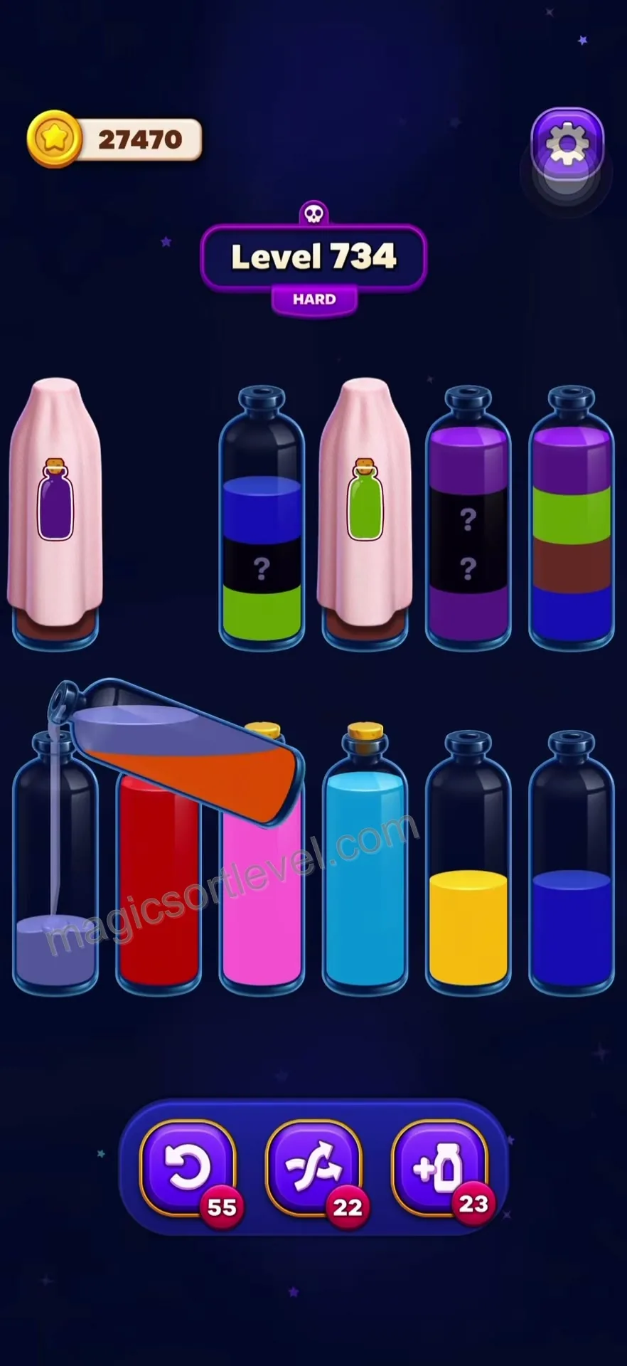 Reveal Hidden Question Mark Tubes