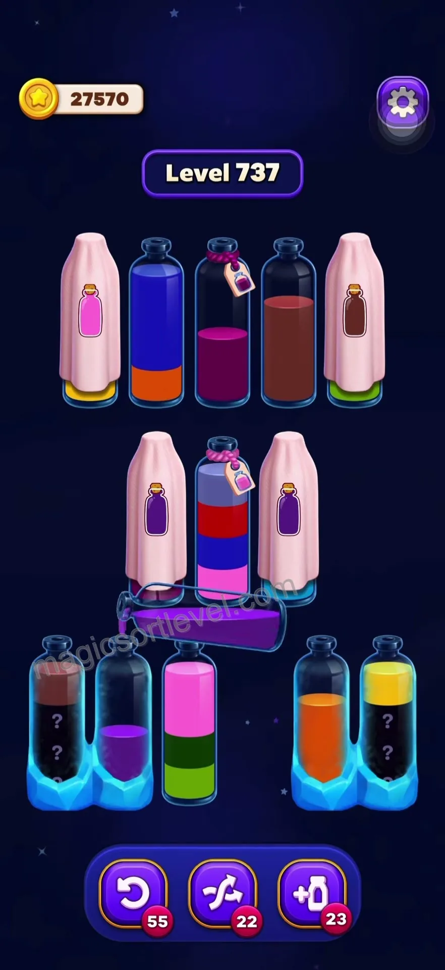 Uncover Hidden Bottom Bottles