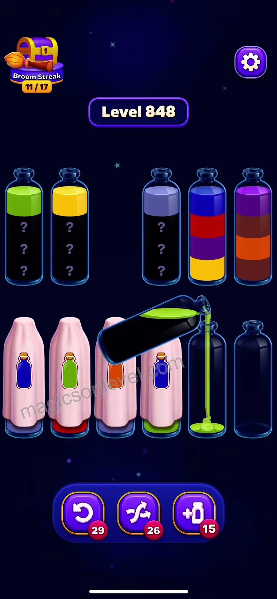 Clear Green and Dark Blue First