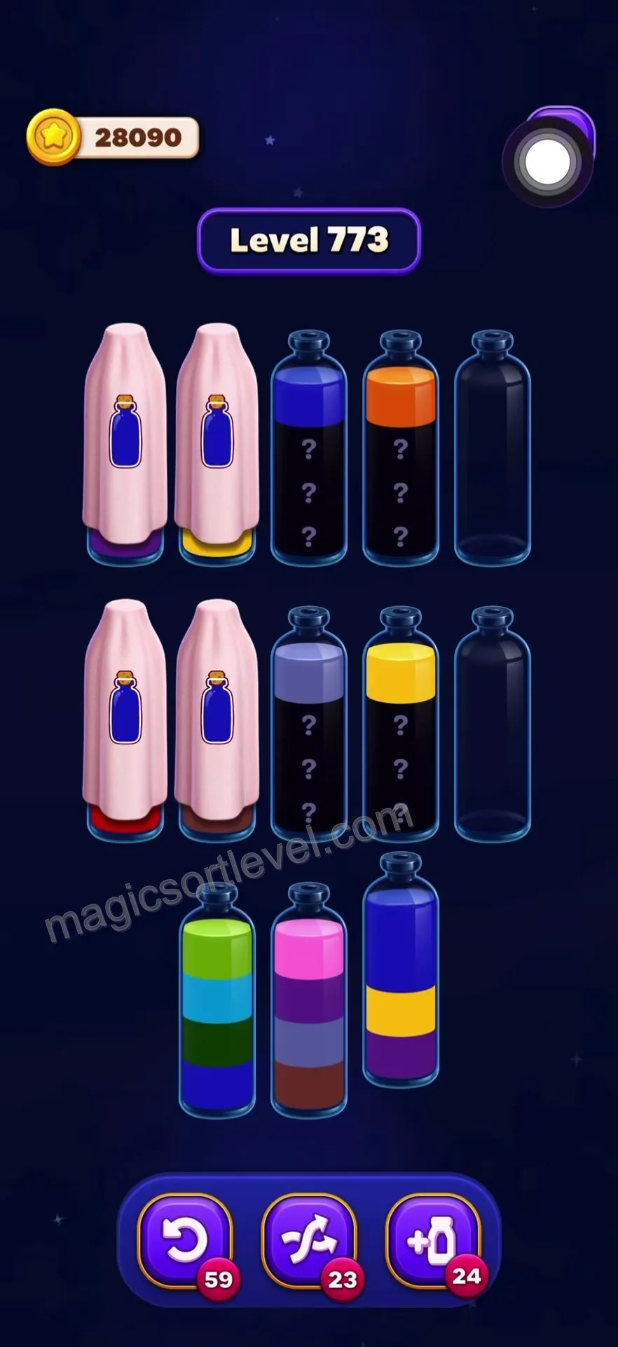 Clear Blue to Reveal Hidden Layers